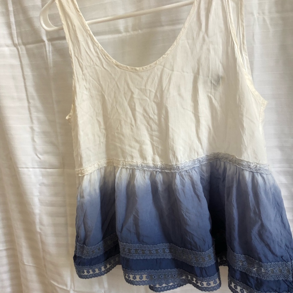 Ombré blue blouse
